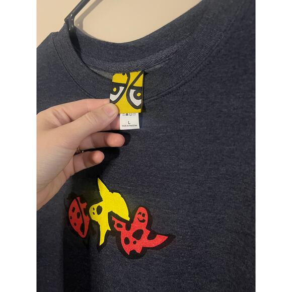 Black Sweatshirt with Banana and Ladybug Design - Picture 2 of 3